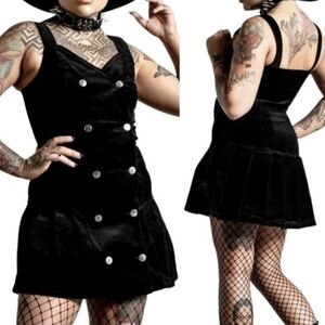 NWOT KILLSTAR Griselda Corduroy Button Detail Mini Dress, Small